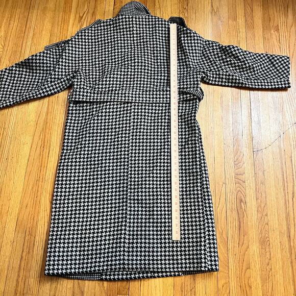 Quaint by Durlana Quantas Coat Womens ICONIC Victoria Wool Houndstooth 38 - Picture 6 of 7